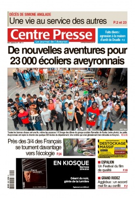 Centre Presse Aveyron N°20190903 du 03 septembre 2019 à télécharger sur iPad