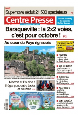 Centre Presse Aveyron N°20190820 du 20 août 2019 à télécharger sur iPad