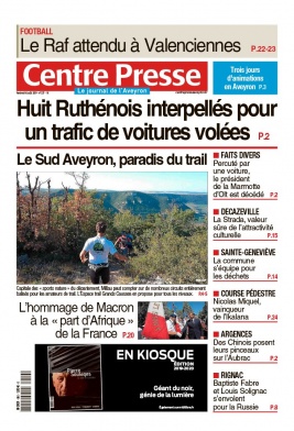 Centre Presse Aveyron N°20190816 du 16 août 2019 à télécharger sur iPad