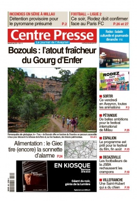 Centre Presse Aveyron N°20190809 du 09 août 2019 à télécharger sur iPad