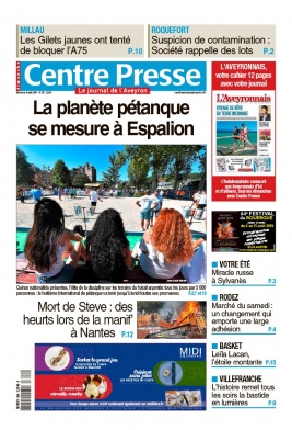 Centre Presse Aveyron N°20190804 du 04 août 2019 à télécharger sur iPad