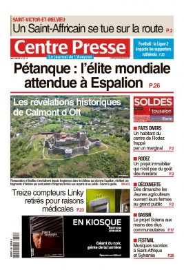 Centre Presse Aveyron N°20190801 du 01 août 2019 à télécharger sur iPad