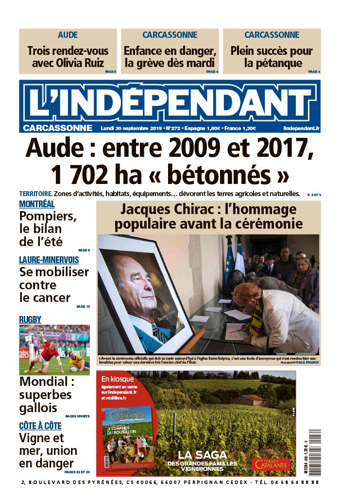 L Indépendant N 20190930 Du 30 Septembre 2019 à Télécharger Sur Ipad - L Indépendant Carcassonne Aujourd Hui L Indépendant N 20190930 Du 30 Septembre 2019 à Télécharger Sur Ipad - L Indépendant Carcassonne Aujourd Hui