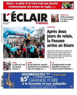 L'Éclair des Pyrénées N°24134 du 02 mai 2024 à télécharger sur iPad
