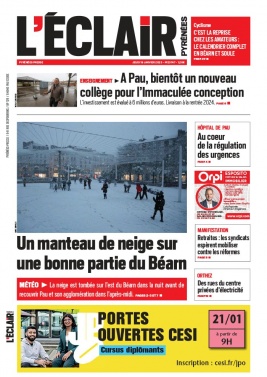 L'Éclair des Pyrénées N°23747 du 19 janvier 2023 à télécharger sur iPad