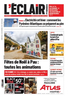L'Éclair des Pyrénées N°23700 du 25 novembre 2022 à télécharger sur iPad