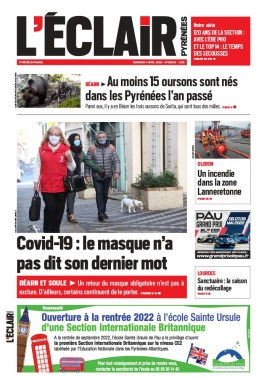 L'Éclair des Pyrénées N°23503 du 01 avril 2022 à télécharger sur iPad