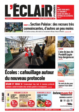 L'Éclair des Pyrénées N°23428 du 04 janvier 2022 à télécharger sur iPad