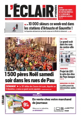 L'Éclair des Pyrénées N°23417 du 20 décembre 2021 à télécharger sur iPad