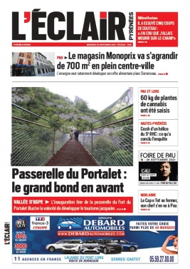 L'Éclair des Pyrénées 22 septembre 2021 Abonnement L'Éclair des Pyrénées Pas Cher avec le BOUQUET ePresse.fr