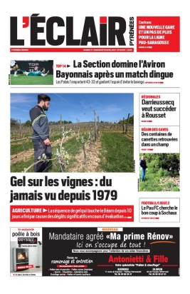 L'Éclair des Pyrénées N°23213 du 17 avril 2021 à télécharger sur iPad
