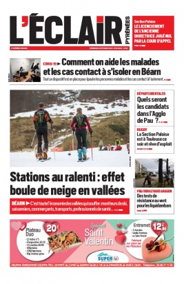 L'Éclair des Pyrénées N°23159 du 12 février 2021 à télécharger sur iPad