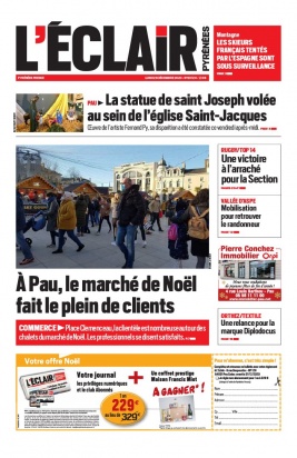 L'Éclair des Pyrénées N°23120 du 28 décembre 2020 à télécharger sur iPad