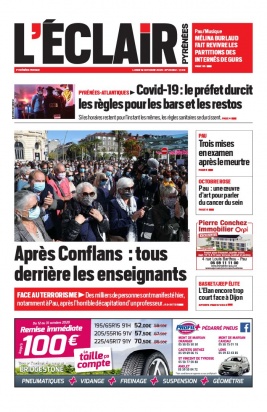 L'Éclair des Pyrénées N°23062 du 19 octobre 2020 à télécharger sur iPad