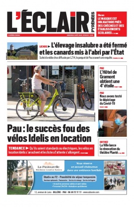 L'Éclair des Pyrénées N°23012 du 21 août 2020 à télécharger sur iPad