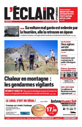 L'Éclair des Pyrénées N°23003 du 10 août 2020 à télécharger sur iPad