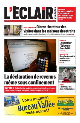 L'Éclair des Pyrénées N°22916 du 24 avril 2020 à télécharger sur iPad