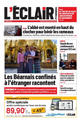 L'Éclair des Pyrénées N°22903 du 08 avril 2020 à télécharger sur iPad