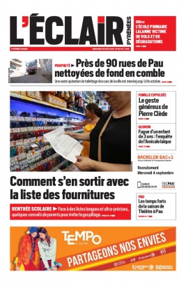L'Éclair des Pyrénées N°22715 du 28 août 2019 à télécharger sur iPad
