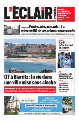 L'Éclair des Pyrénées N°22712 du 24 août 2019 à télécharger sur iPad