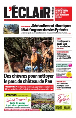 L'Éclair des Pyrénées N°22767 du 28 octobre 2019 à télécharger sur iPad