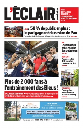 L'Éclair des Pyrénées N°22695 du 03 août 2019 à télécharger sur iPad