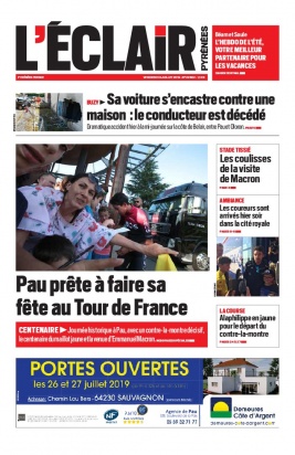 L'Éclair des Pyrénées N°22682 du 19 juillet 2019 à télécharger sur iPad