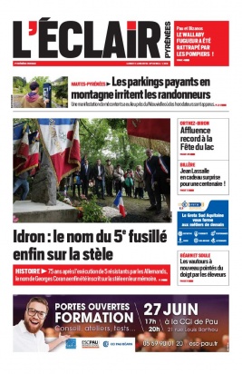 L'Éclair des Pyrénées N°22654 du 17 juin 2019 à télécharger sur iPad