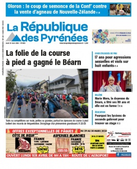 La République des Pyrénées N°20240328 du 28 mars 2024 à télécharger sur iPad