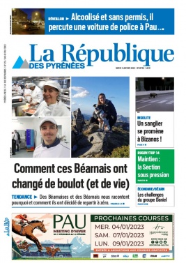La République des Pyrénées N°20230103 du 03 janvier 2023 à télécharger sur iPad