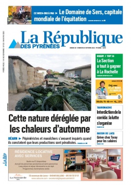 La République des Pyrénées N°20221029 du 29 octobre 2022 à télécharger sur iPad
