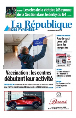 La République des Pyrénées N°20210118 du 18 janvier 2021 à télécharger sur iPad