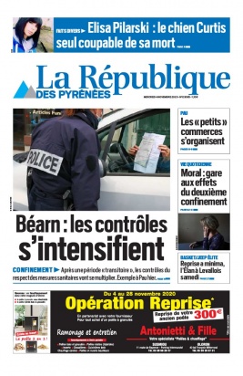 La République des Pyrénées N°20201104 du 04 novembre 2020 à télécharger sur iPad
