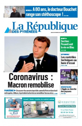La République des Pyrénées N°20201015 du 15 octobre 2020 à télécharger sur iPad