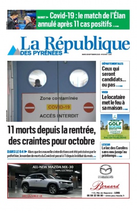 La République des Pyrénées N°20200929 du 29 septembre 2020 à télécharger sur iPad