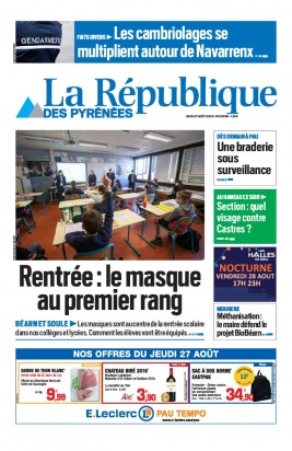 La République des Pyrénées N°20200827 du 27 août 2020 à télécharger sur iPad
