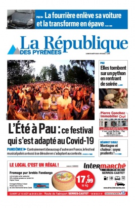 La République des Pyrénées N°20200810 du 10 août 2020 à télécharger sur iPad