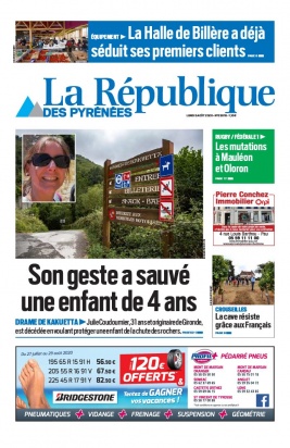 La République des Pyrénées N°20200803 du 03 août 2020 à télécharger sur iPad