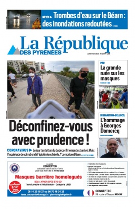 La République des Pyrénées N°20200511 du 11 mai 2020 à télécharger sur iPad