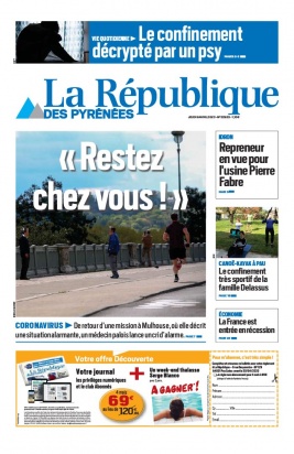 La République des Pyrénées N°20200409 du 09 avril 2020 à télécharger sur iPad