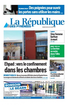 La République des Pyrénées N°20200403 du 03 avril 2020 à télécharger sur iPad