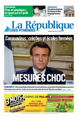 La République des Pyrénées N°20200313 du 13 mars 2020 à télécharger sur iPad