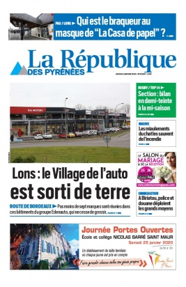 La République des Pyrénées N°20200123 du 23 janvier 2020 à télécharger sur iPad