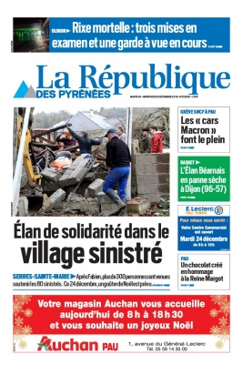 La République des Pyrénées N°20191224 du 24 décembre 2019 à télécharger sur iPad
