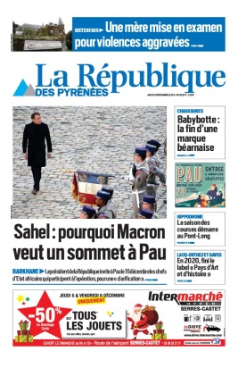 La République des Pyrénées N°20191205 du 05 décembre 2019 à télécharger sur iPad