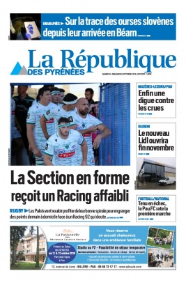 La République des Pyrénées N°20191005 du 05 octobre 2019 à télécharger sur iPad