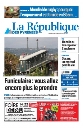La République des Pyrénées N°20190920 du 20 septembre 2019 à télécharger sur iPad