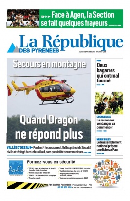 La République des Pyrénées N°20190909 du 09 septembre 2019 à télécharger sur iPad