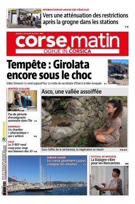 Corse Matin N°27165 du 24 août 2022 à télécharger sur iPad