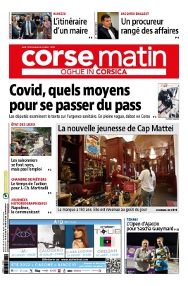 Corse Matin N°27121 du 11 juillet 2022 à télécharger sur iPad